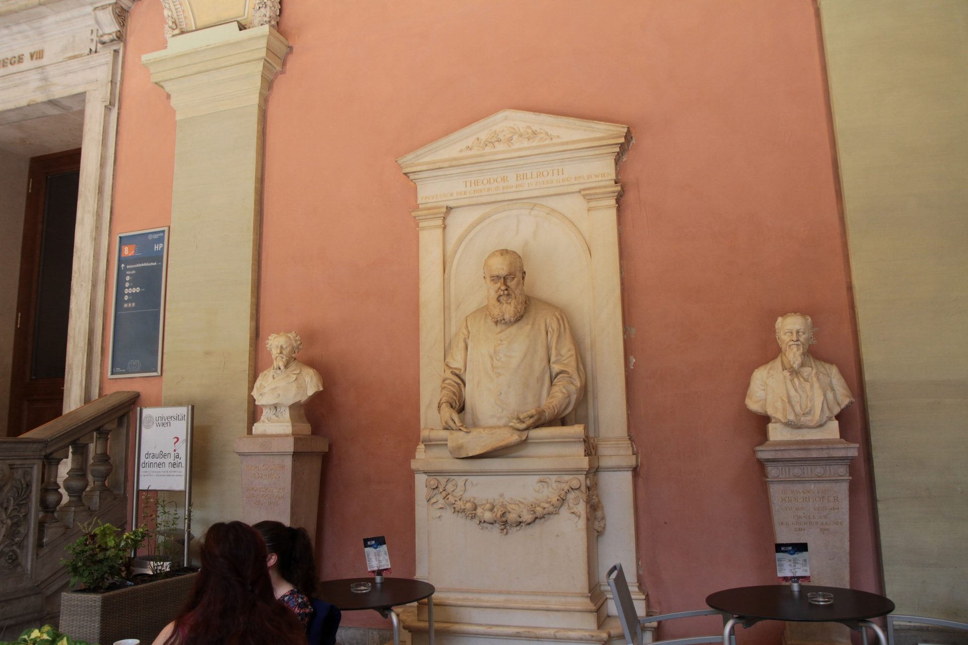 Theodor Billroth's monument, Medical monuments B, UNI Vienna - 01.jpg